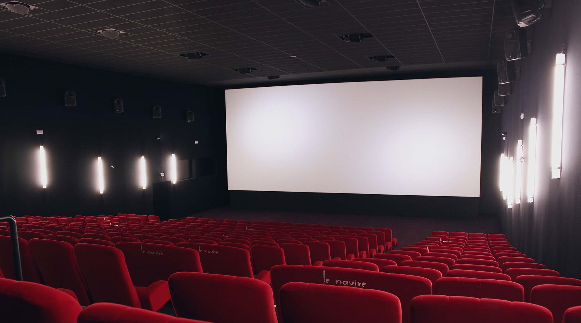 Intérieur d'une salle de cinéma le Navire - ville d'Aubenas