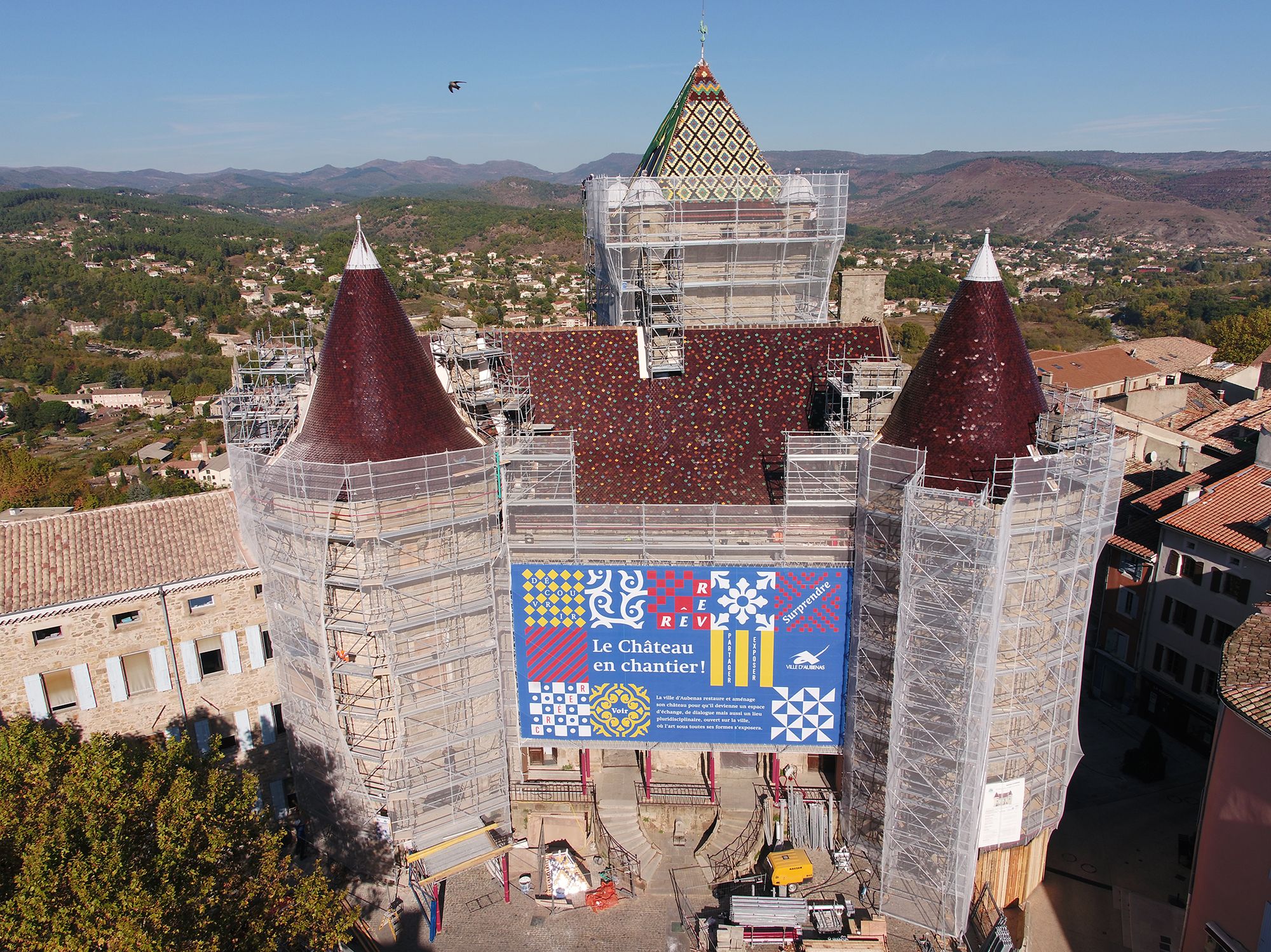 Château de Montlaur - image de drone